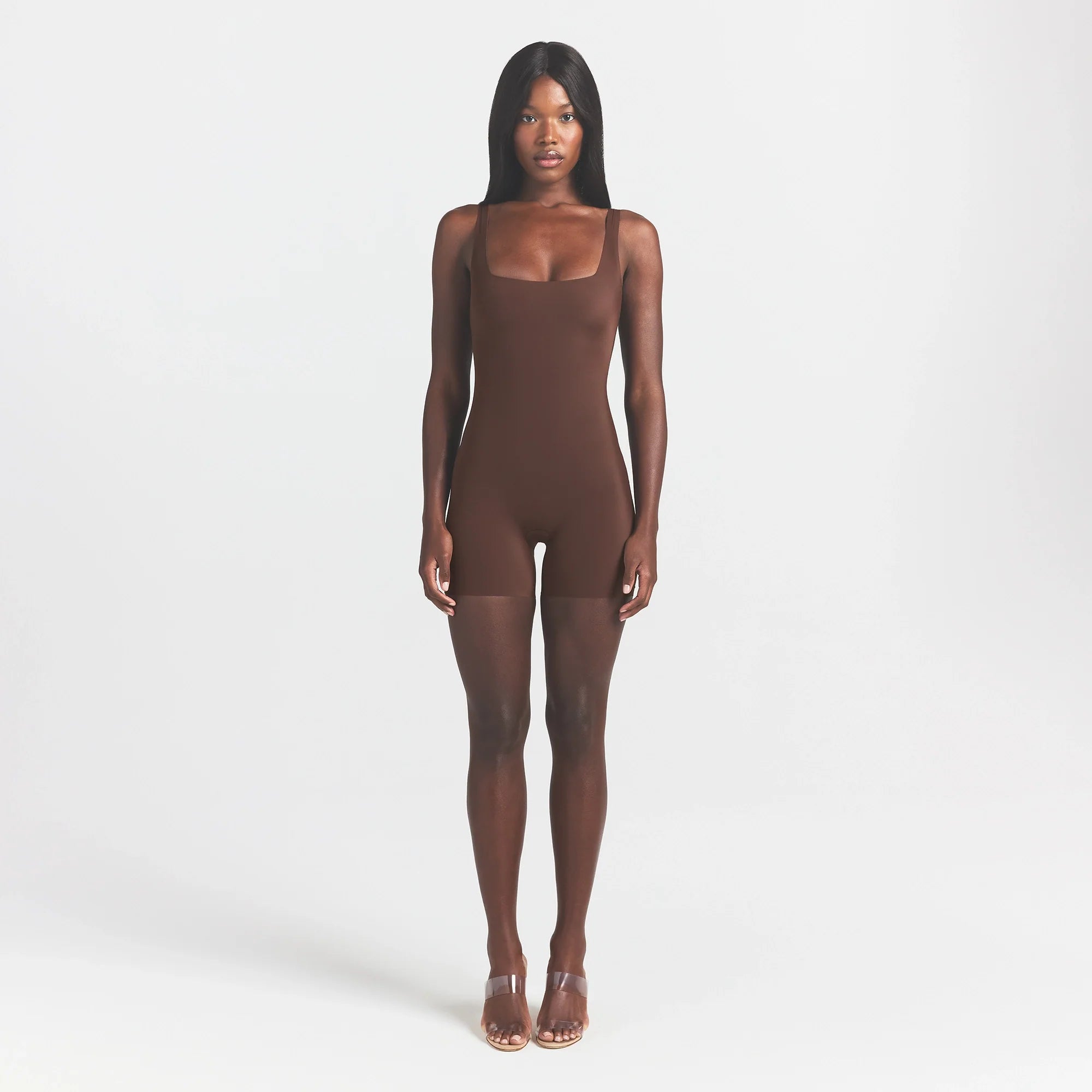 COOL SHAPEWEAR MID THIGH BODYSUIT | COCOA