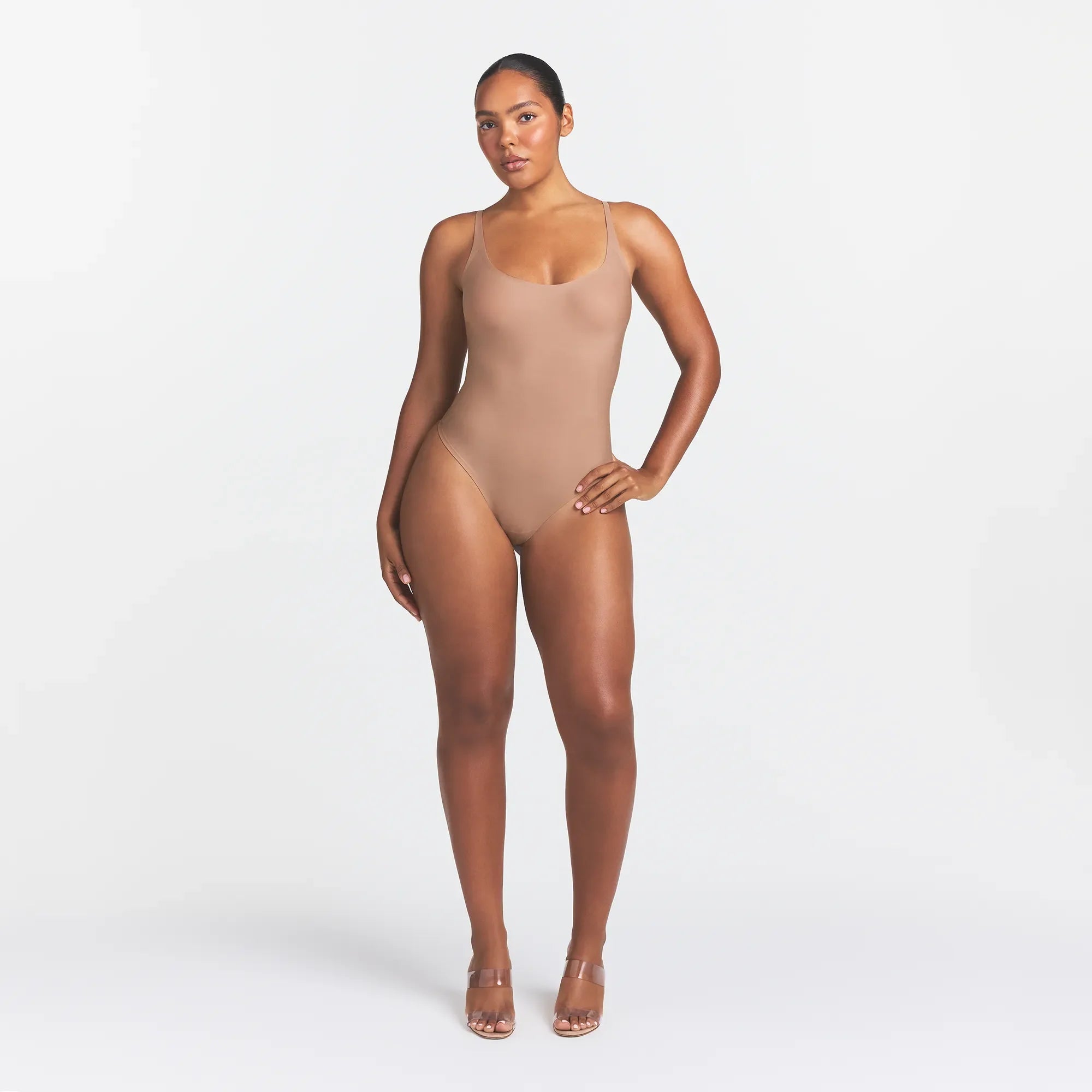 SKIMS BODY SCOOP LOW BACK THONG BODYSUIT | SIENNA