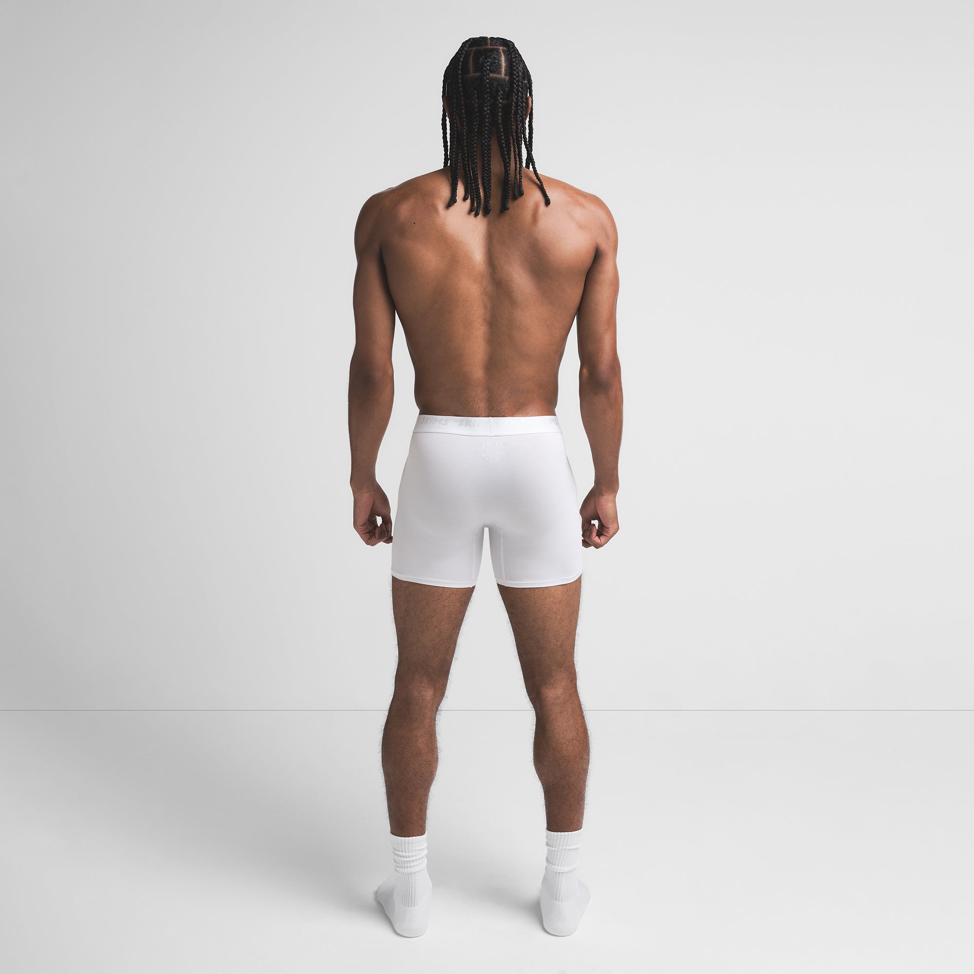 SKIMS STRETCH MENS 5" BOXER BRIEF | CHALK