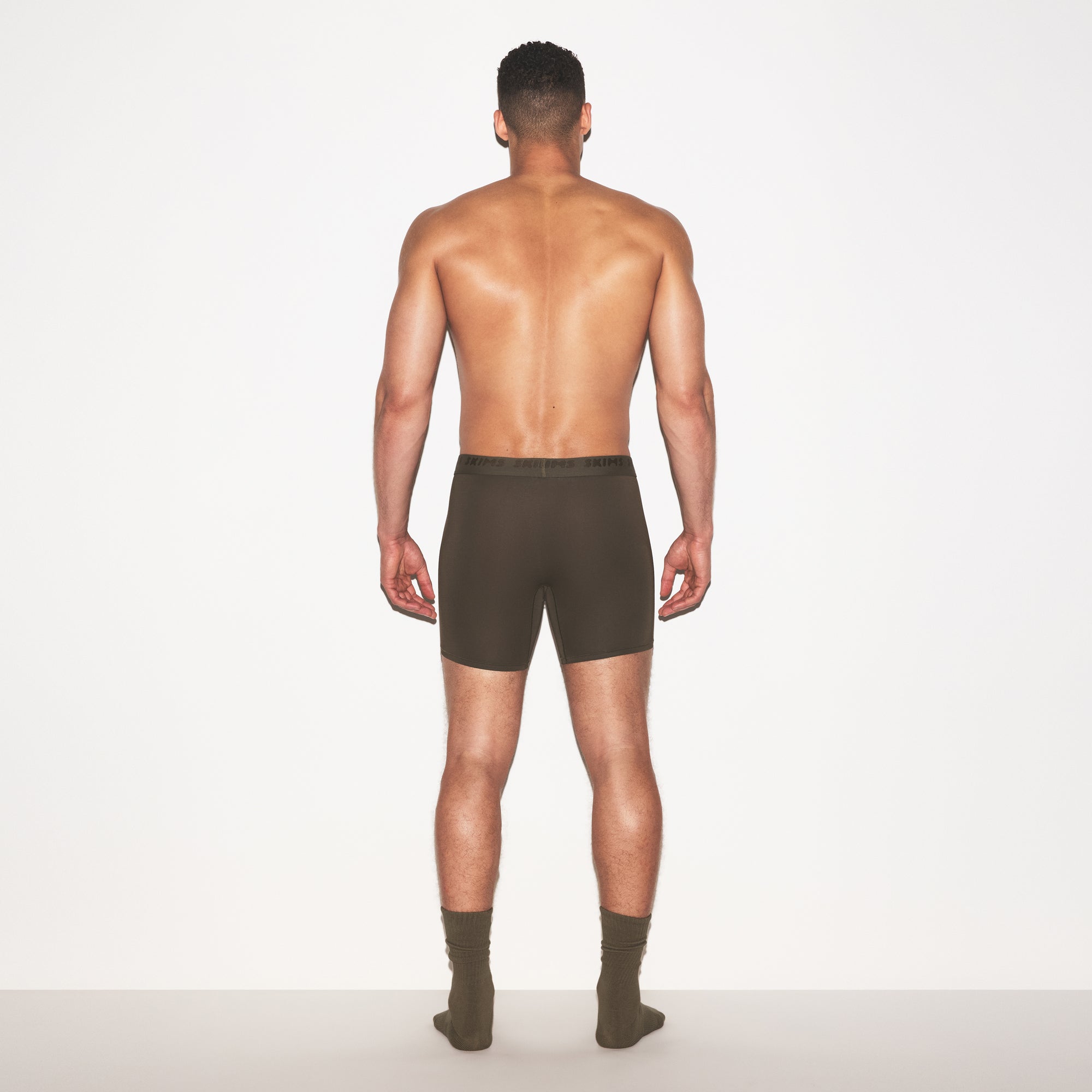 SKIMS STRETCH MENS 5" BOXER BRIEF | LODEN