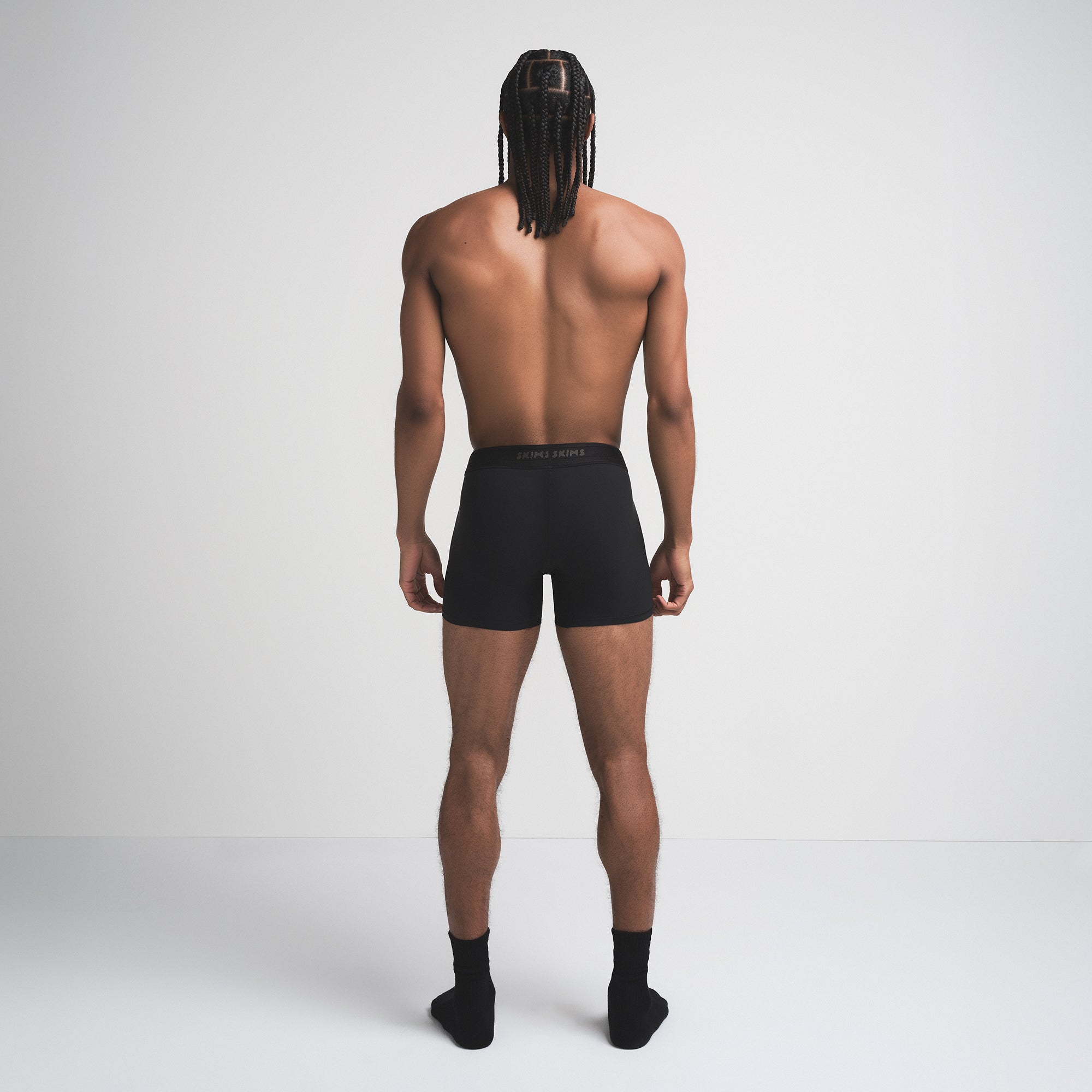 SKIMS FLEX MENS 5" BOXER BRIEF | OBSIDIAN