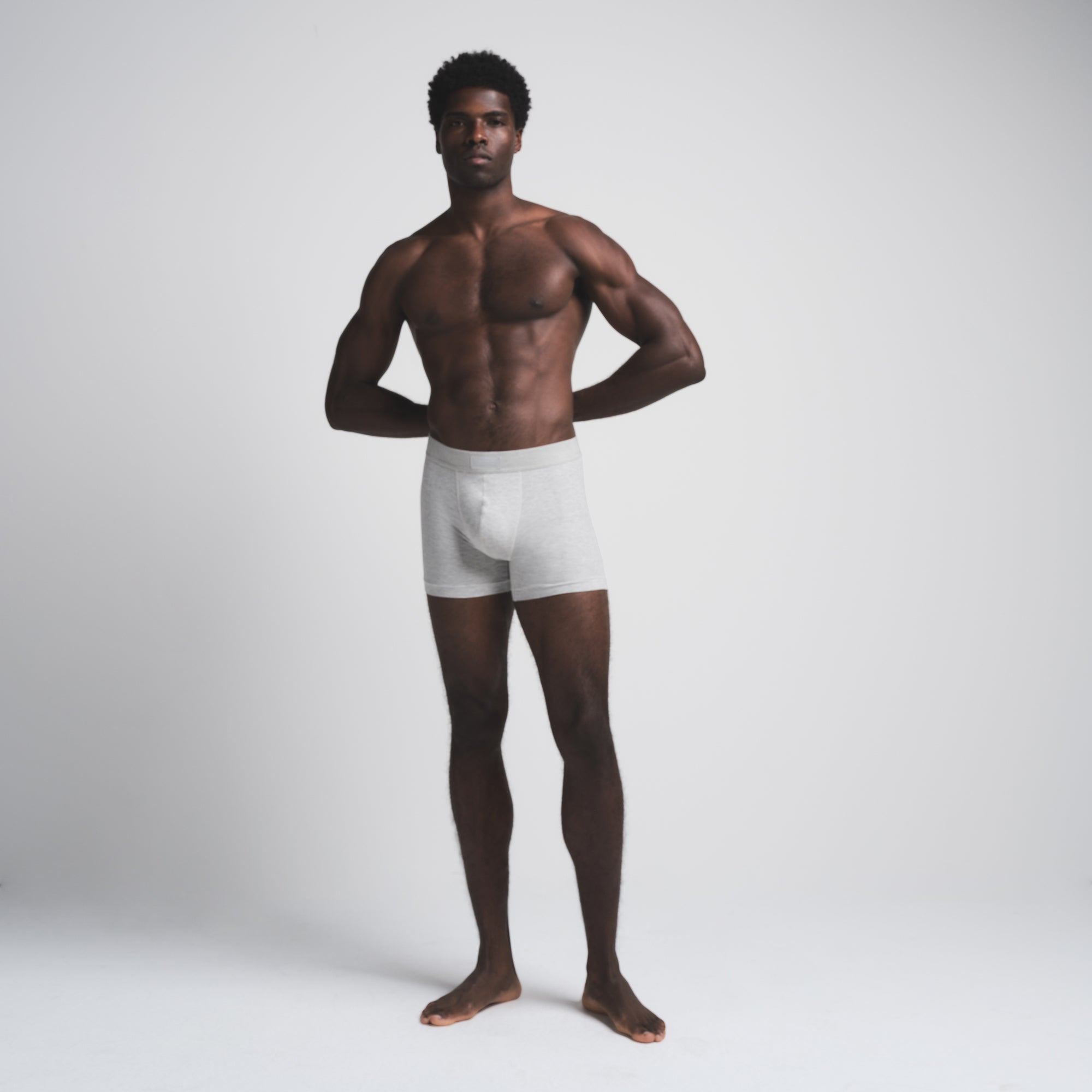 SKIMS COTTON MENS 3" BOXER BRIEF 5-PACK | HEATHER MULTI