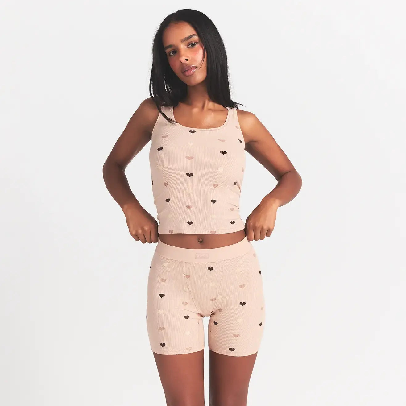 SOFT LOUNGE BOXER | MICA MINI HEART HALFDROP