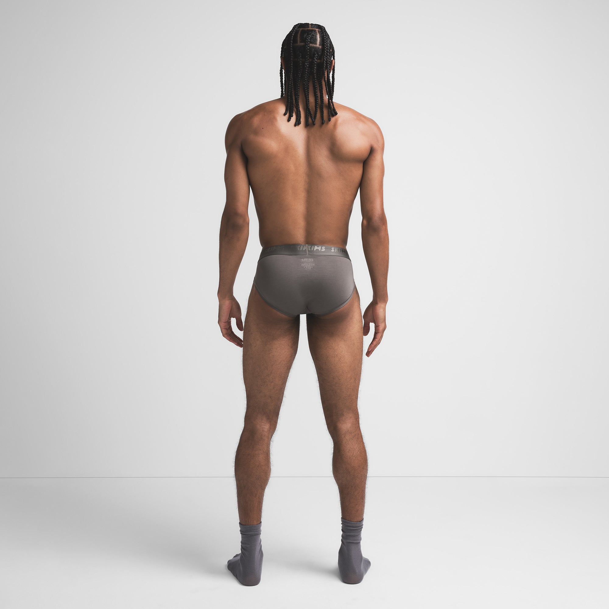 SKIMS STRETCH MENS BRIEF | GUNMETAL