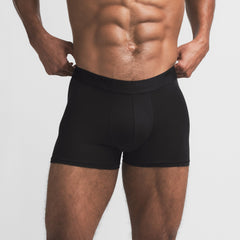 SKIMS STRETCH MENS 3" BOXER BRIEF | OBSIDIAN