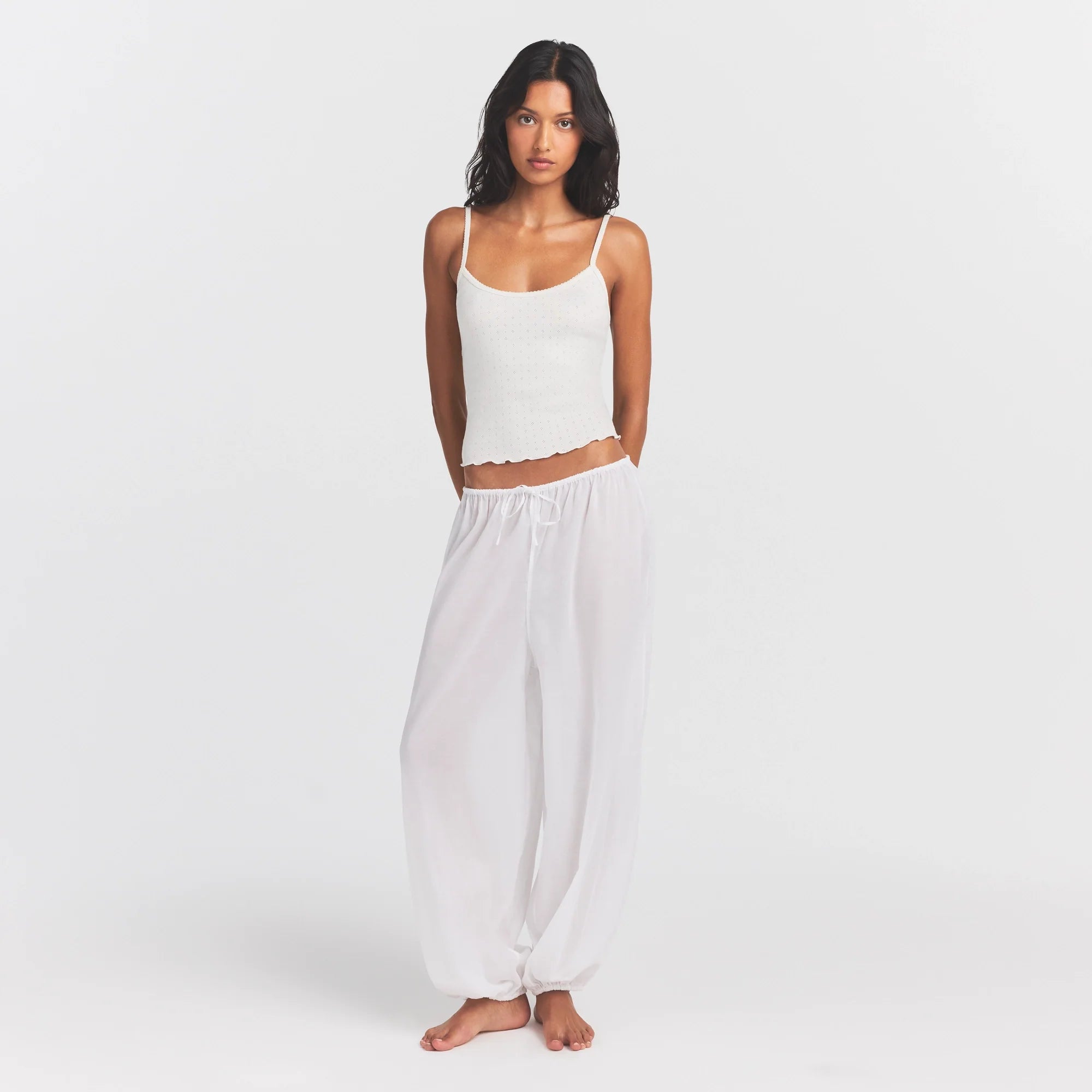 VOILE SLEEP BALLOON PANT | SNOW