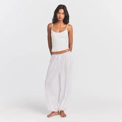 VOILE SLEEP BALLOON PANT | SNOW