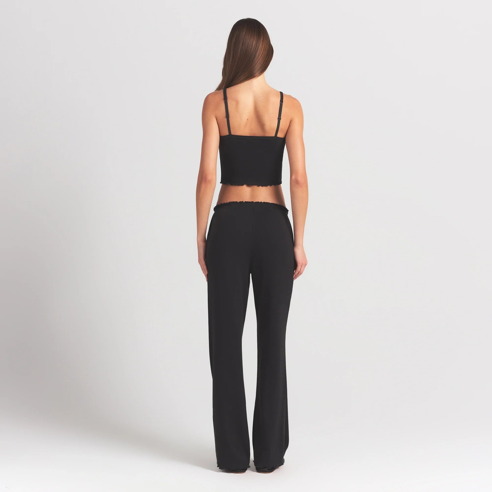 LOGO POINTELLE STRAIGHT LEG PANT | SOOT