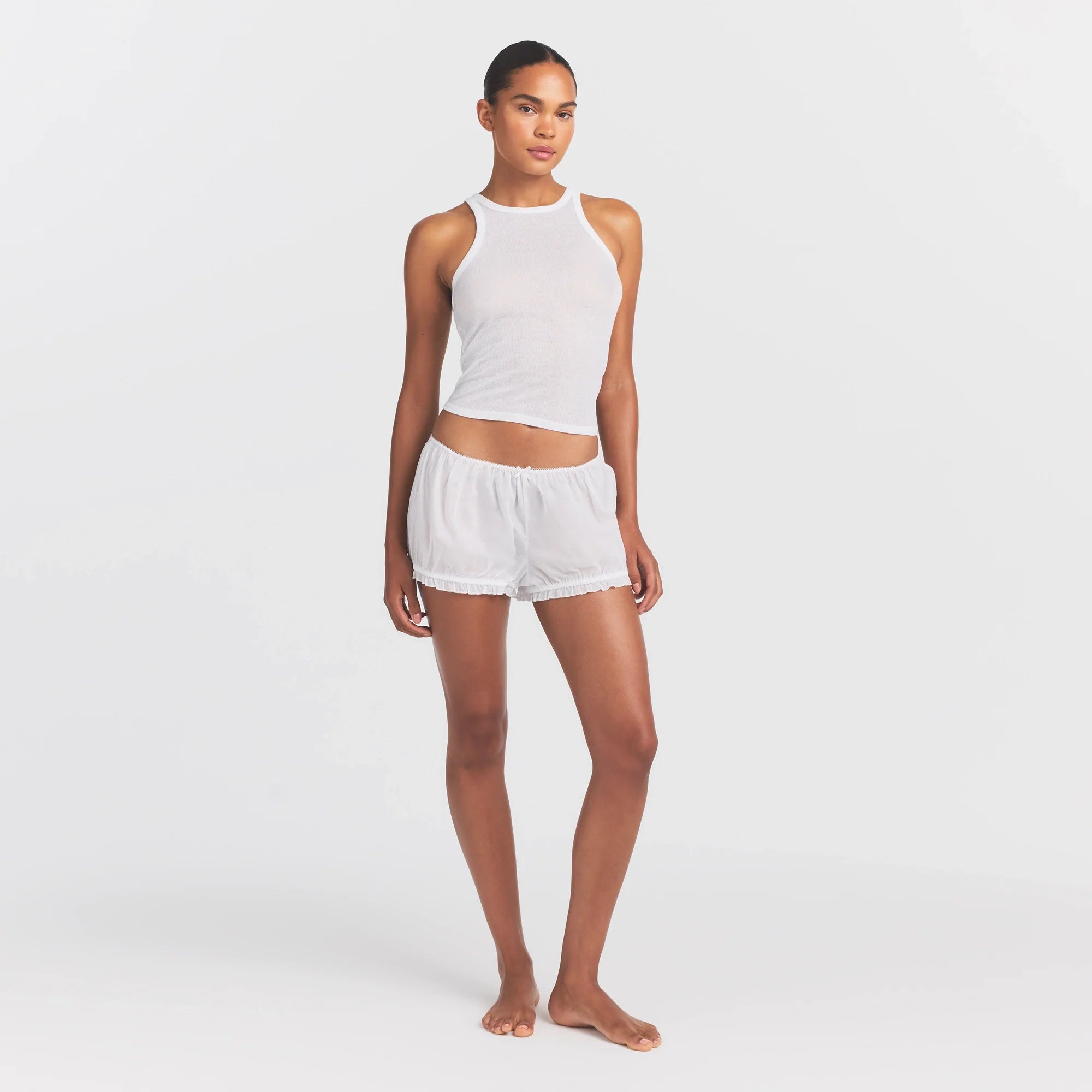 VOILE SLEEP BLOOMER SHORT | SNOW