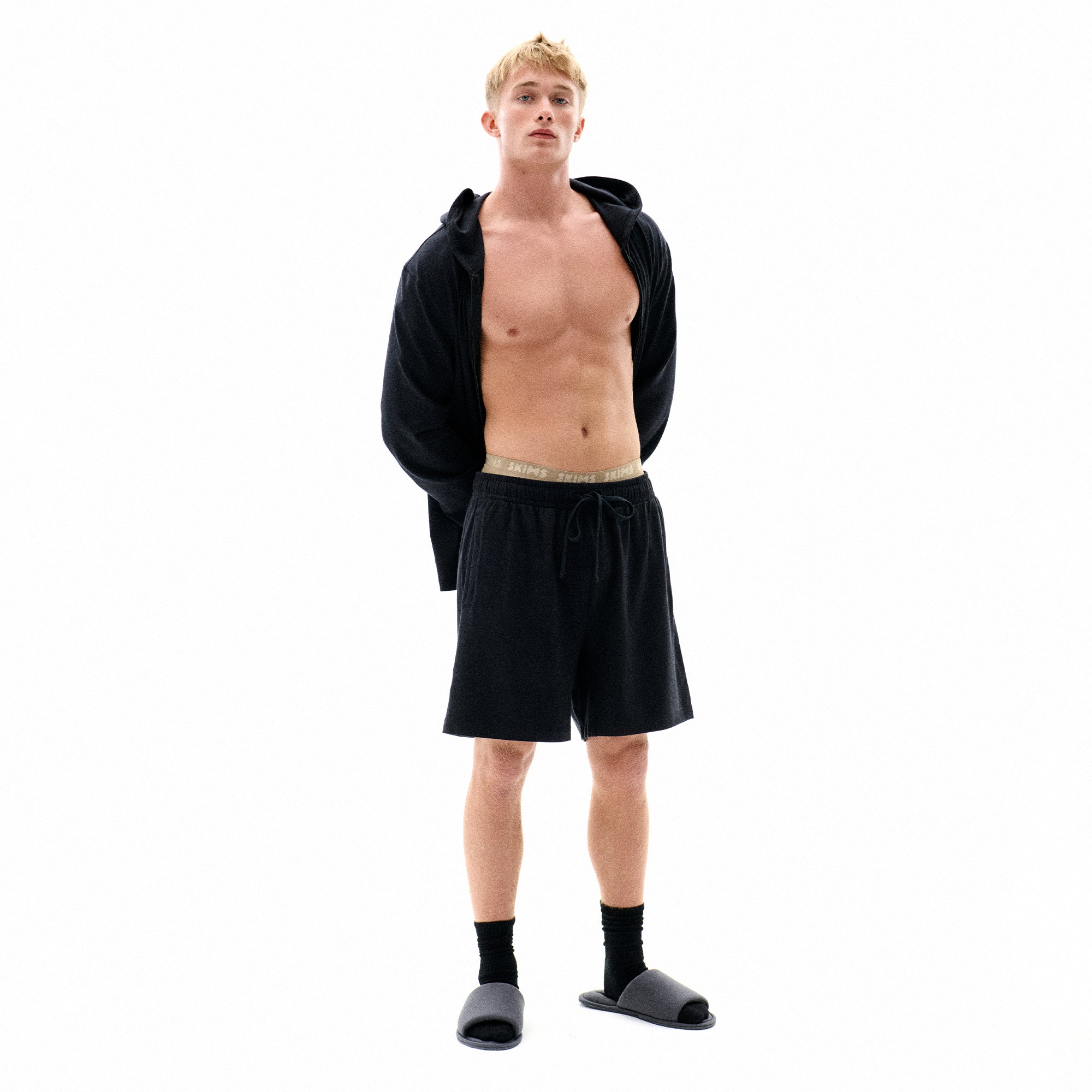 JERSEY LOUNGE MENS RELAXED SHORT | OBSIDIAN