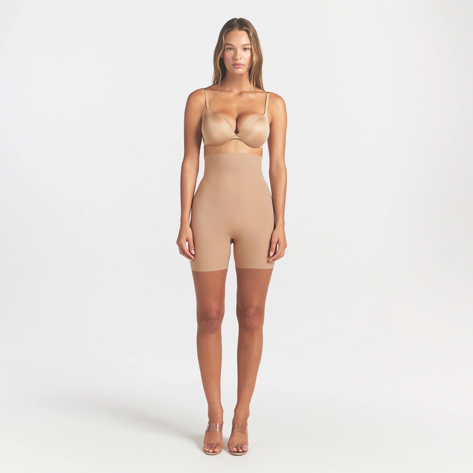 COOL SHAPEWEAR HIGH-WAISTED SHORT | CLAY