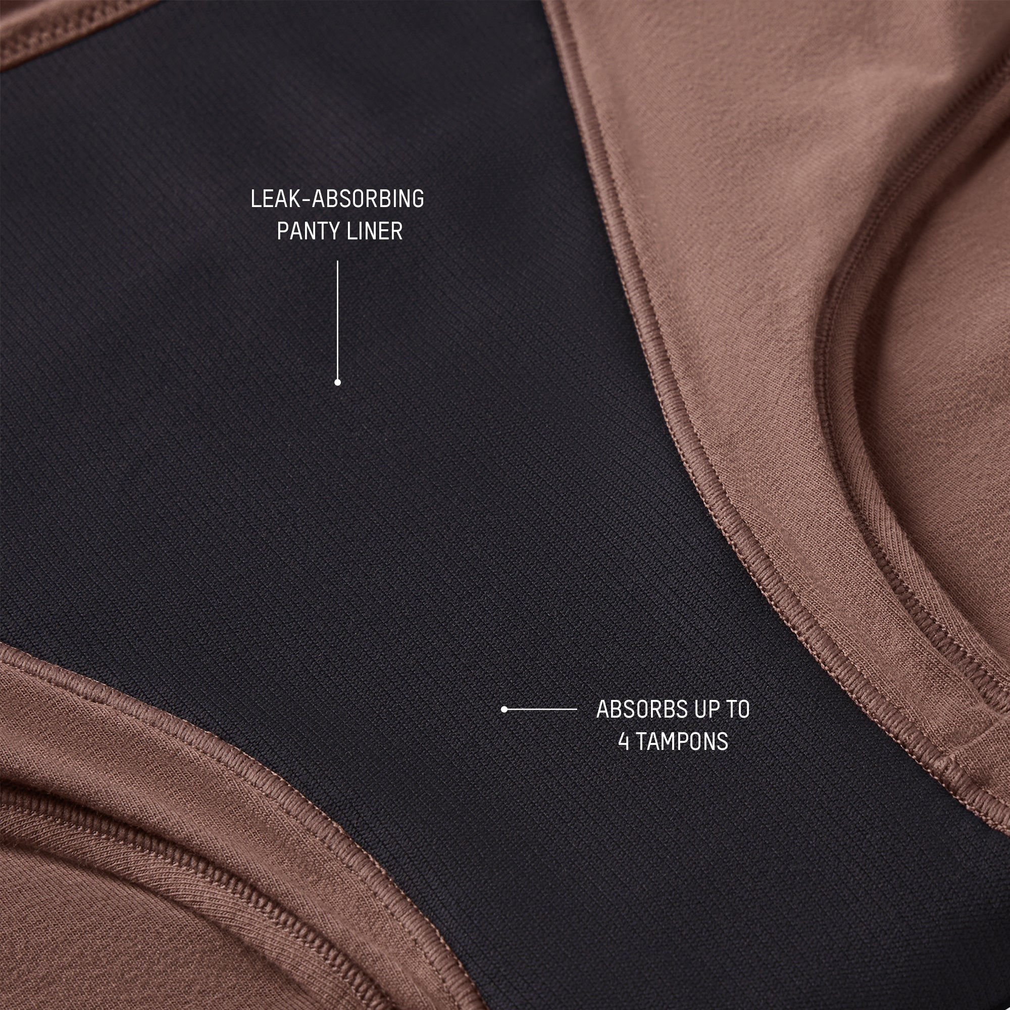 PERIOD PANTIES BOY SHORT | OBSIDIAN