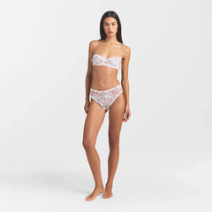 STRETCH LACE BRIEF | SNOW VINTAGE FLORAL PRINT