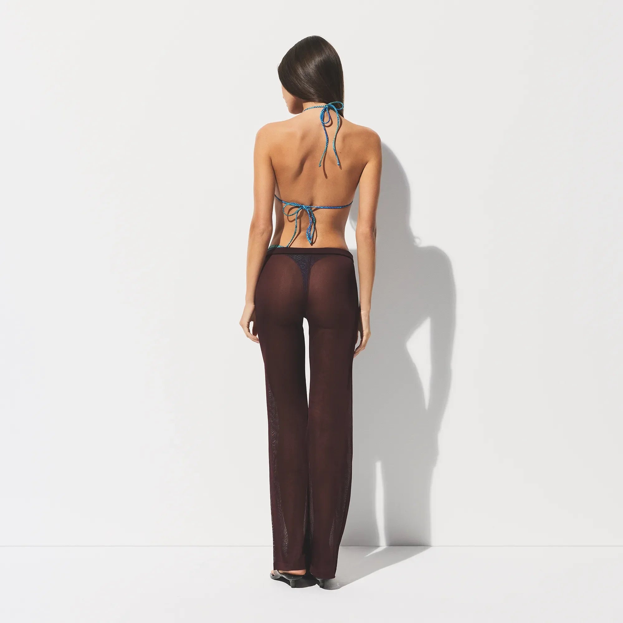 SLINKY KNIT LOW RISE PANT | CURRANT