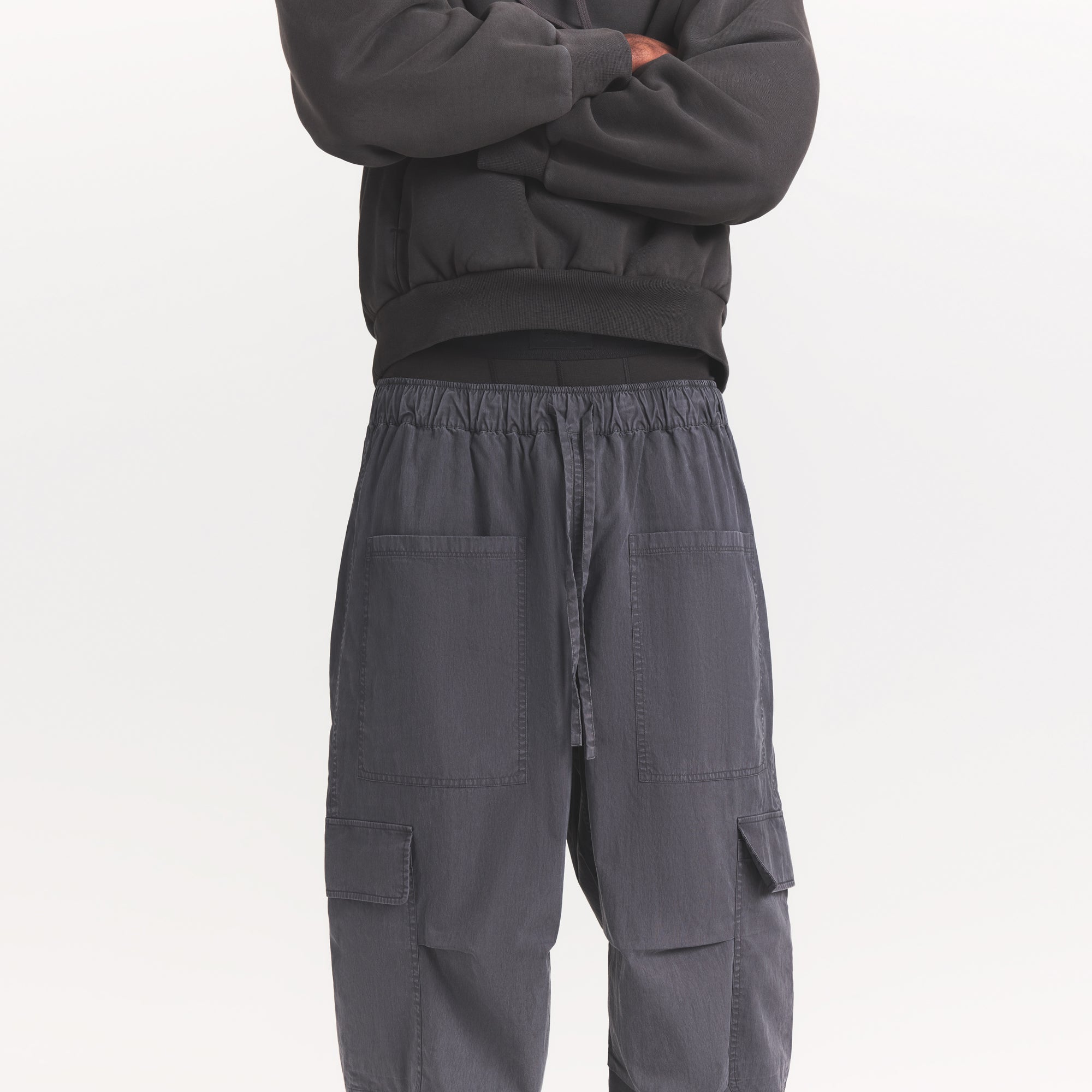 WOVEN MENS CARGO PANT | ASH
