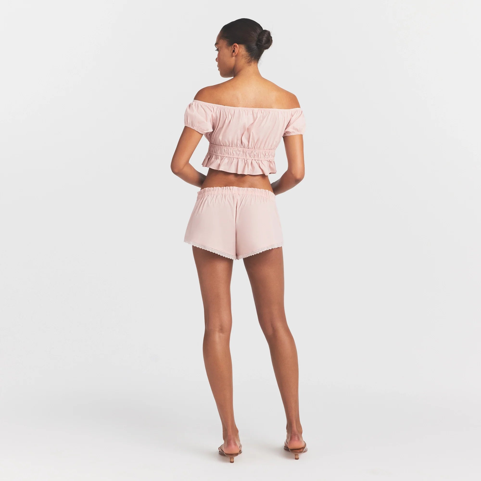 POPLIN APPAREL SHORT | DUSTY PINK