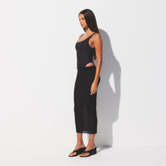 MESH COVER-UPS MIDI SKIRT | ONYX