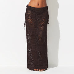 SWIM COVER-UPS CROCHET LONG SKIRT | PHOENIX