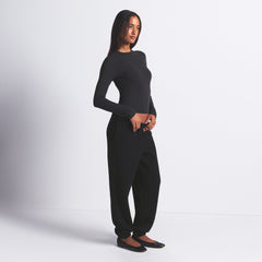 COTTON FLEECE CLASSIC JOGGER | ONYX