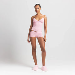 LIGHTWEIGHT COTTON LACE CAMI AND BOY SHORT SET | HALITE CLUSTERED HEARTS