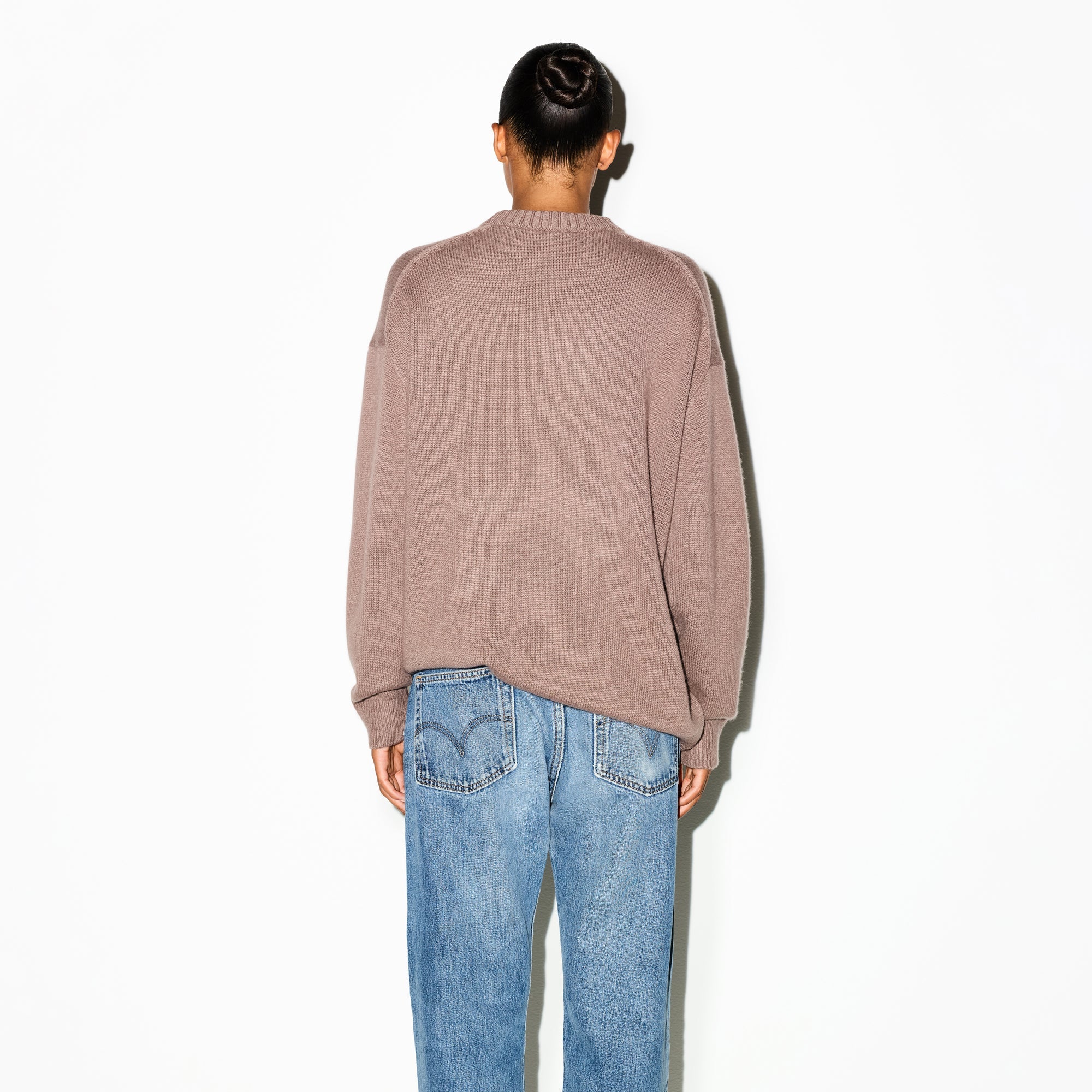 CASHMERE OVERSIZED SWEATER | UMBER