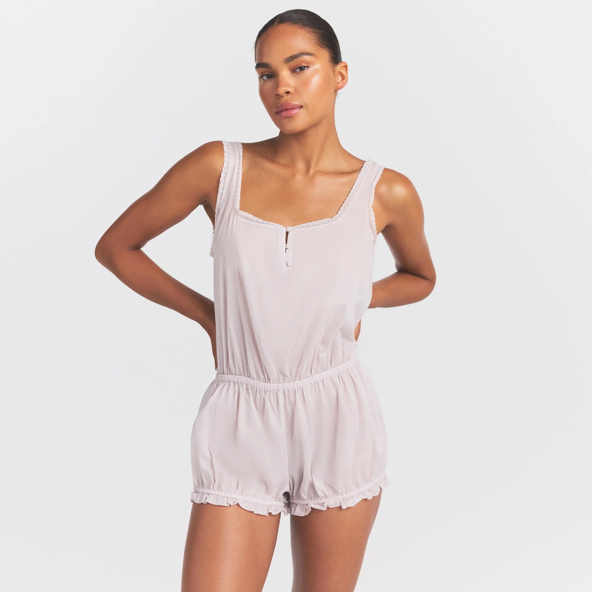 VOILE SLEEP ONESIE | LIGHT LILAC