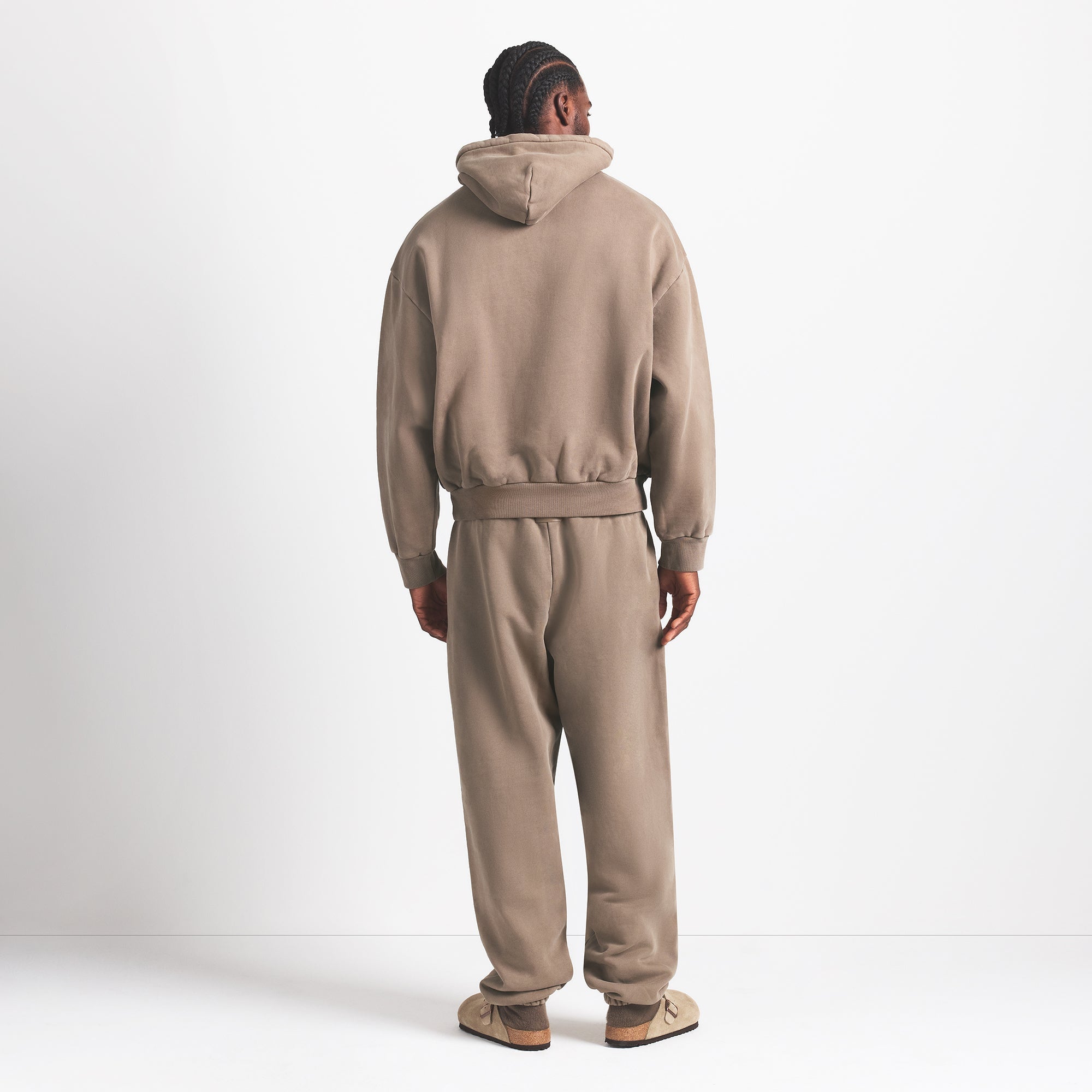 HEAVYWEIGHT FLEECE MENS HOODIE | TRUFFLE