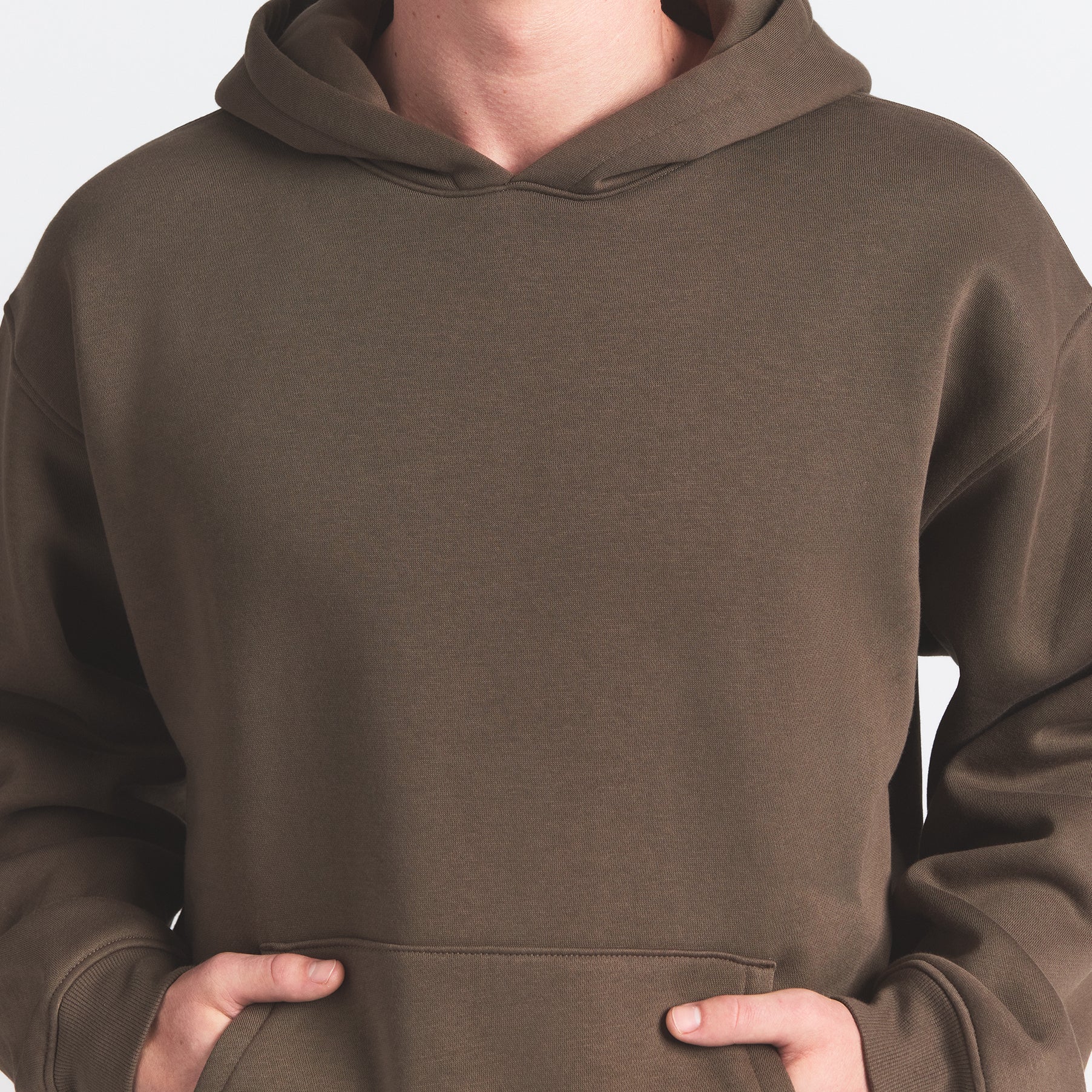 FLEECE LOUNGE MENS RELAXED HOODIE | DRIFTWOOD