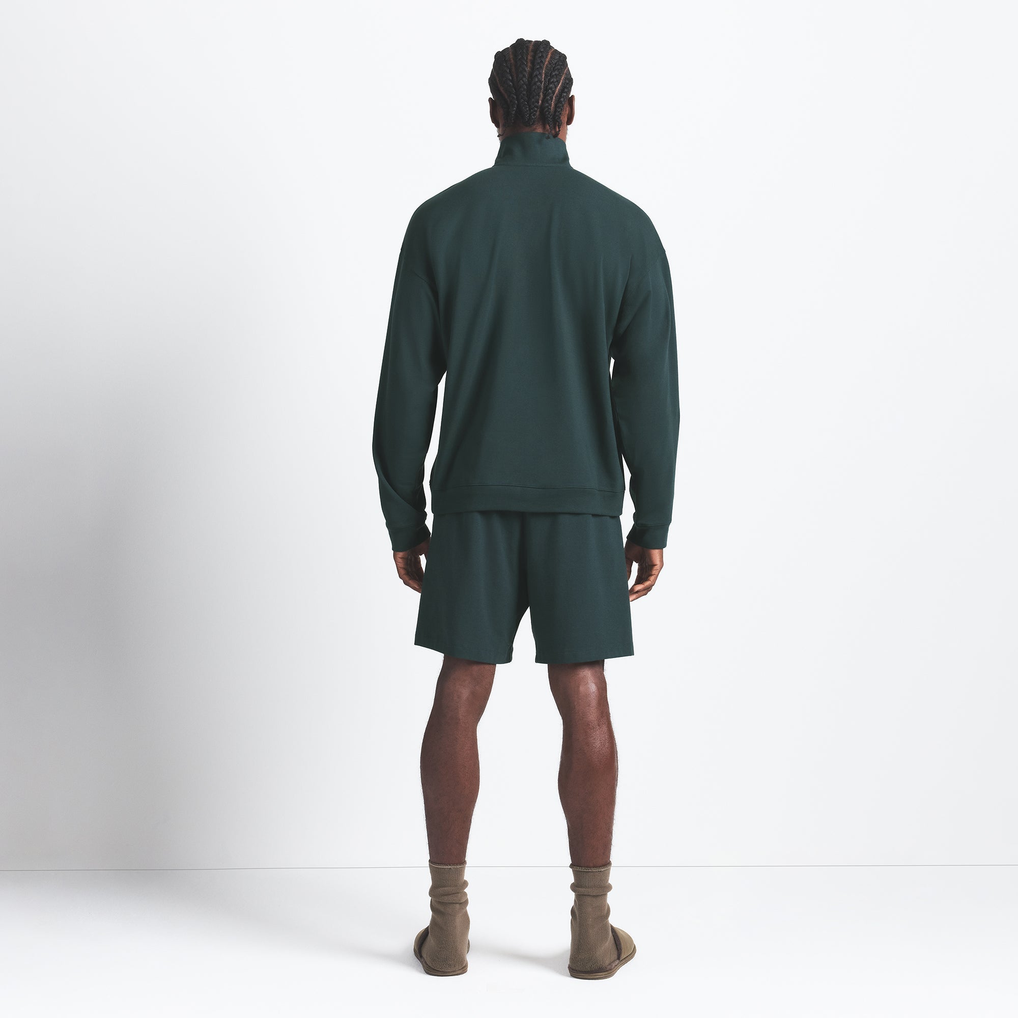 JERSEY LOUNGE MENS RELAXED QUARTER ZIP PULLOVER | TINT