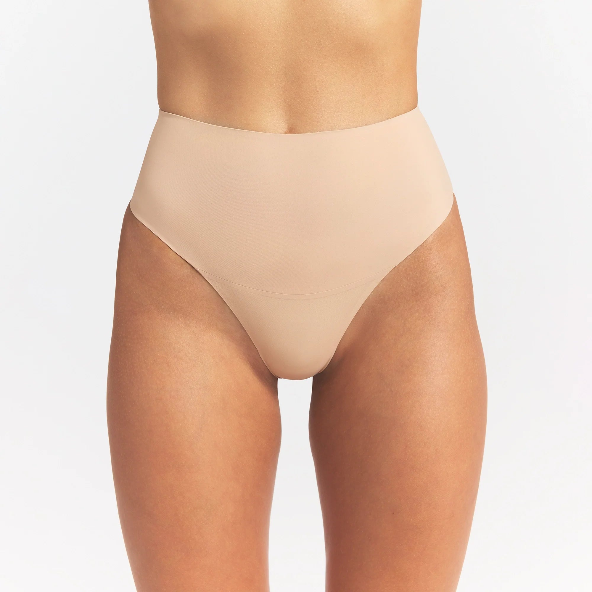 SMOOTHING INTIMATES HIGH-WAISTED THONG | CLAY