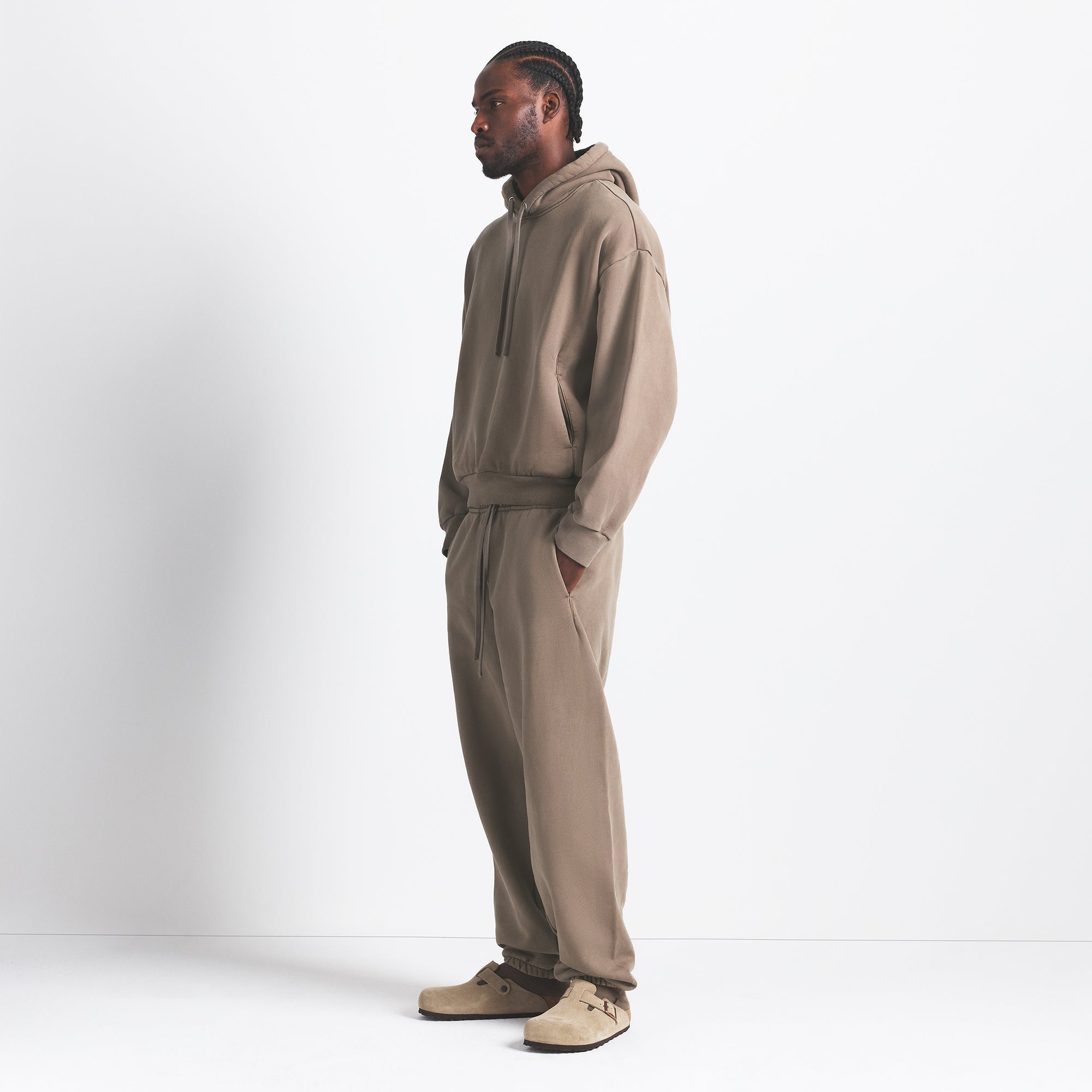 HEAVYWEIGHT FLEECE MENS JOGGER | TRUFFLE