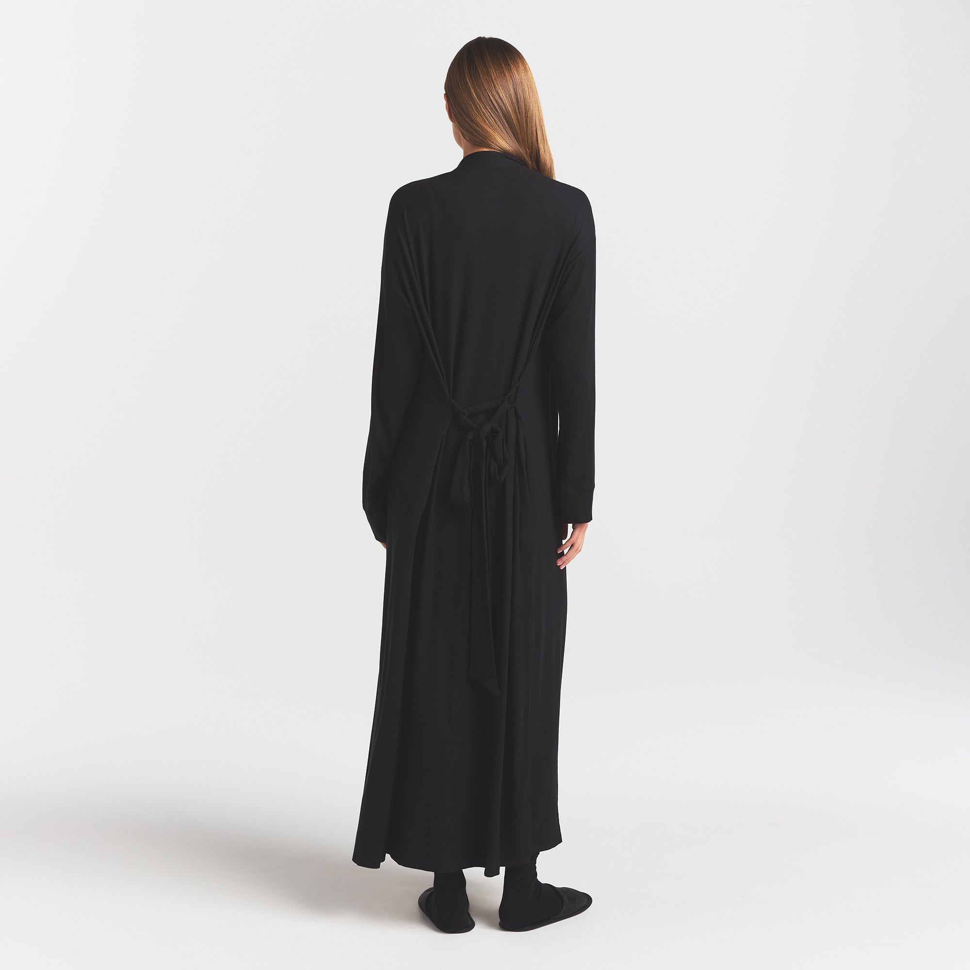 SOFT LOUNGE LONG ROBE | ONYX