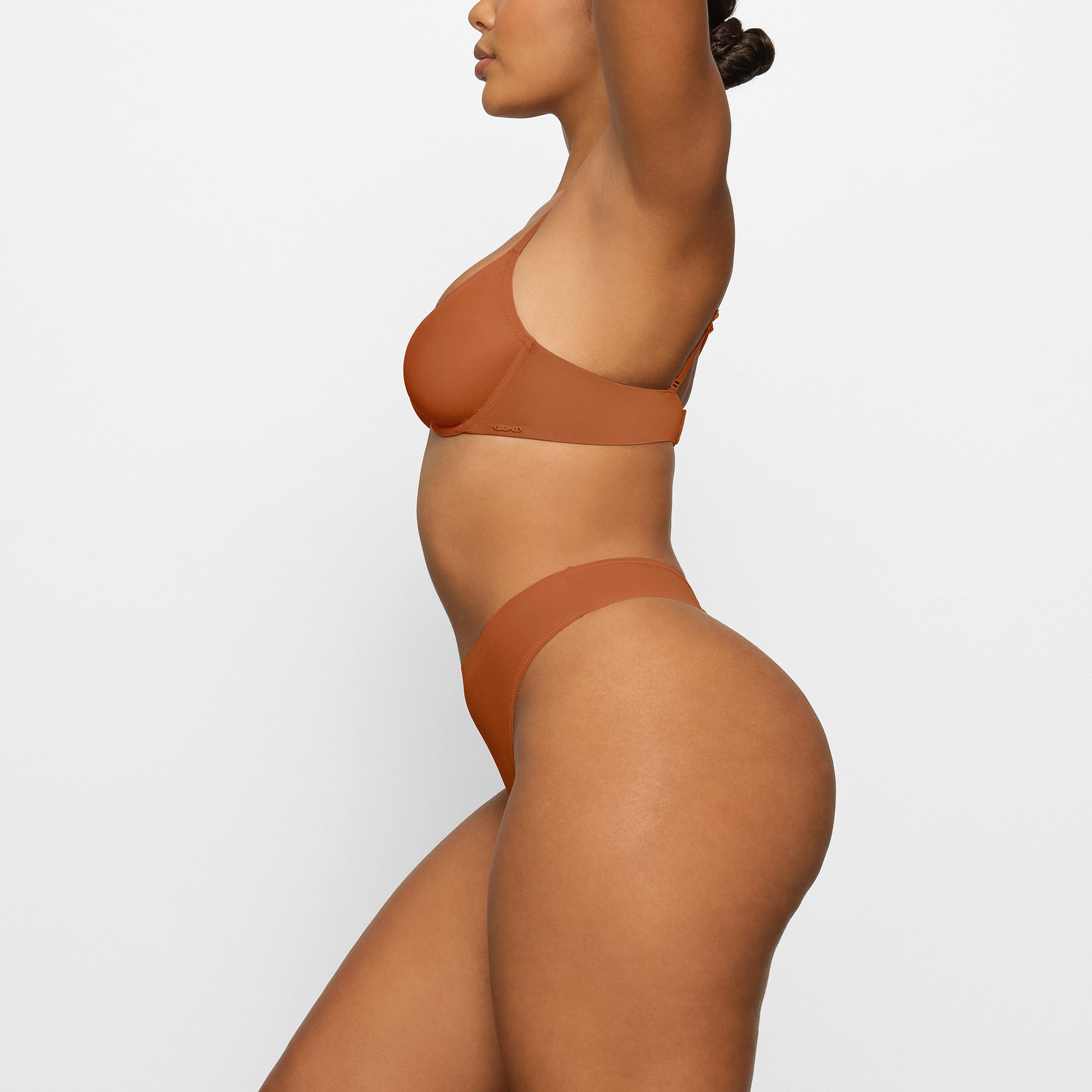 NO SHOW UNLINED DEMI BRA | BRONZE