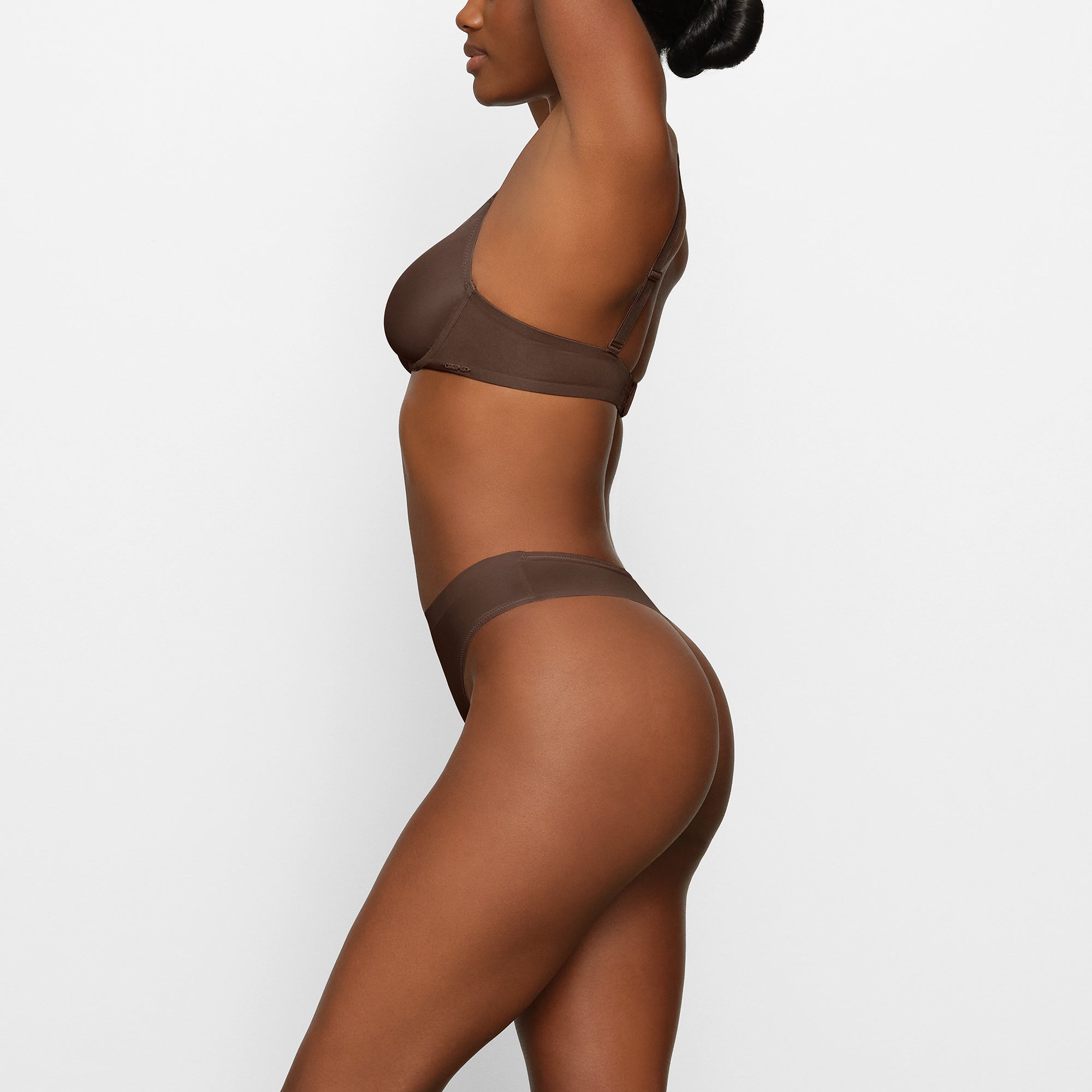 NO SHOW UNLINED DEMI BRA | ESPRESSO