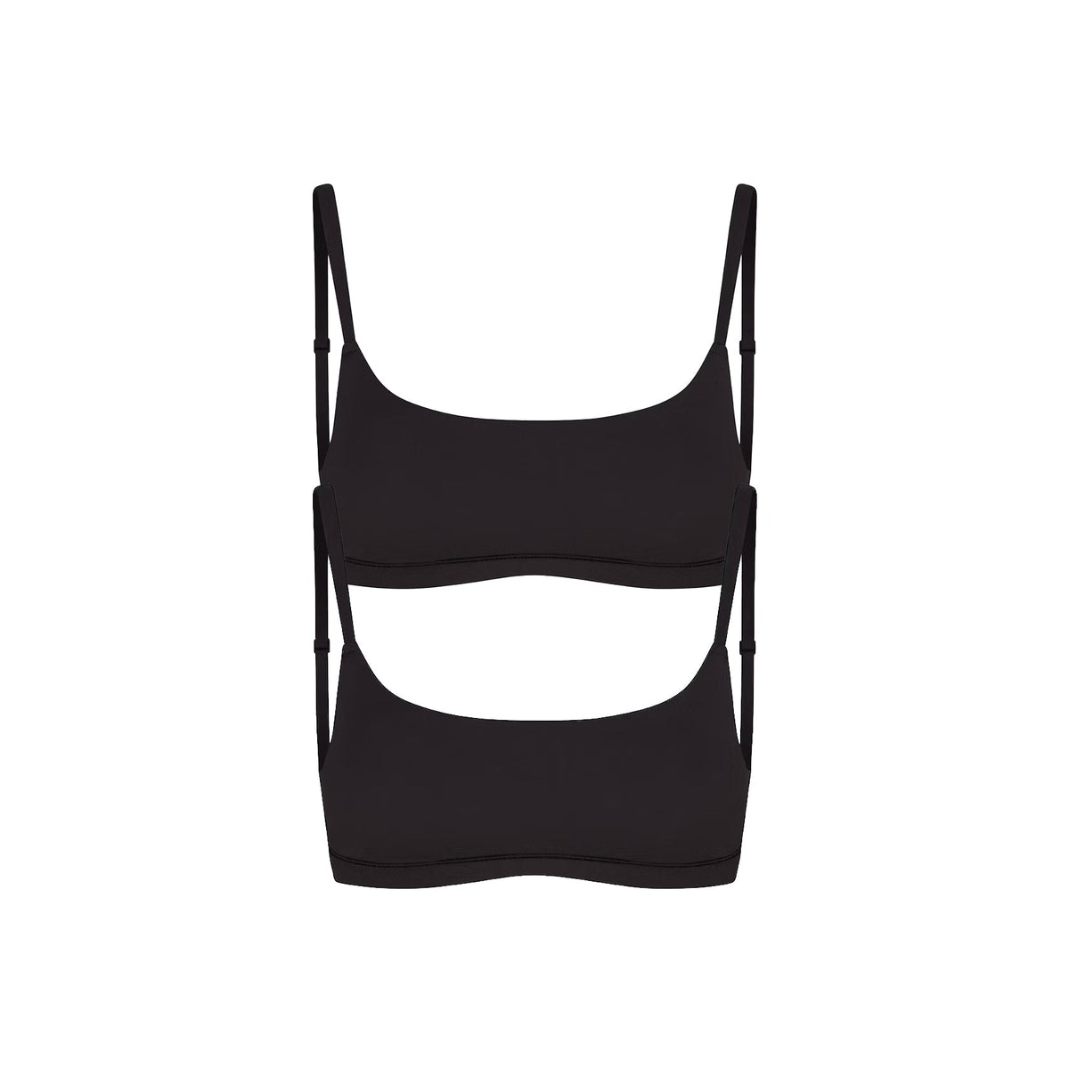 FITS EVERYBODY SCOOP BRALETTE 2-PACK | ONYX