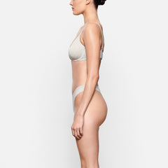 COTTON JERSEY T-SHIRT BRA | LIGHT HEATHER GREY