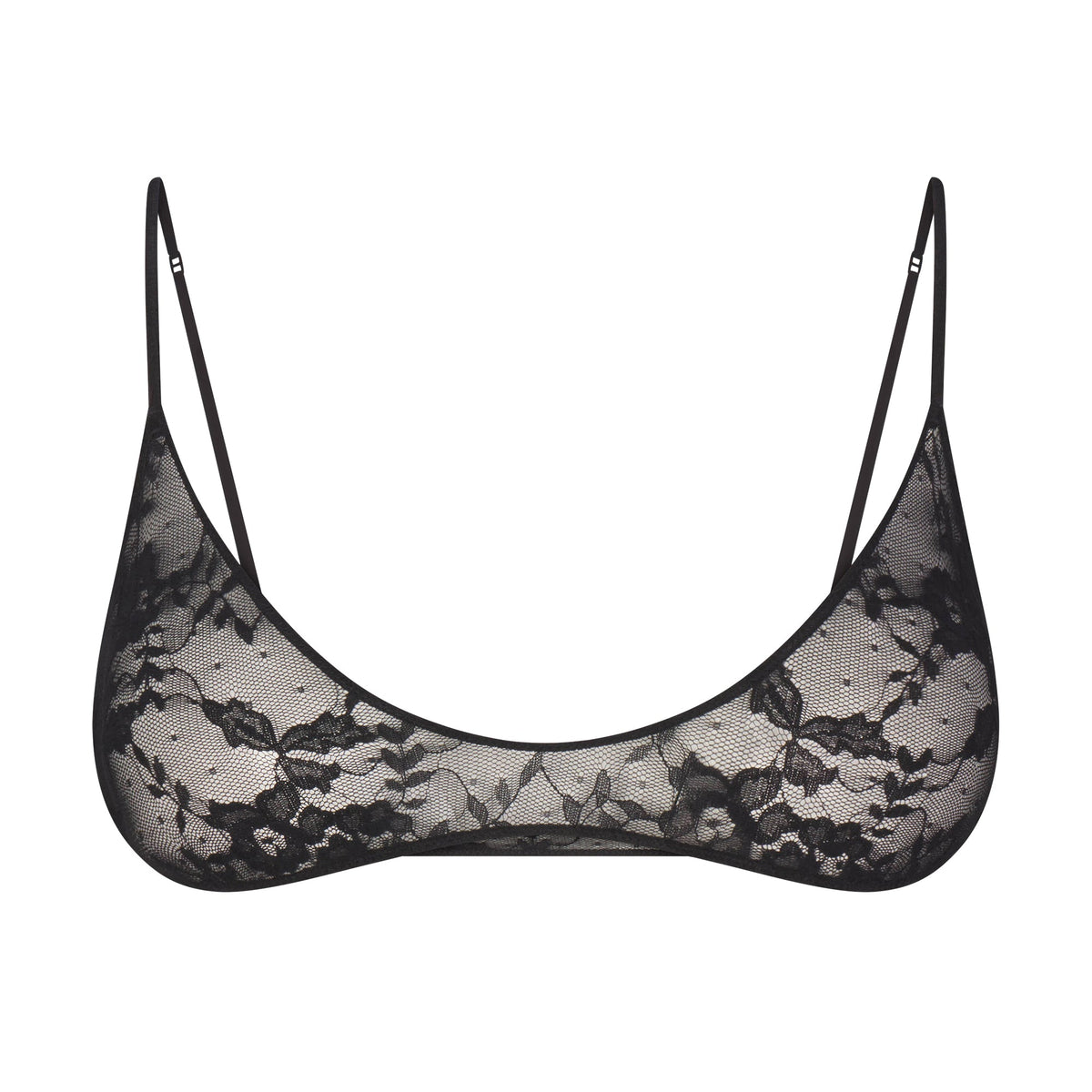 STRETCH LACE SKIMPY SCOOP BRALETTE | SOOT