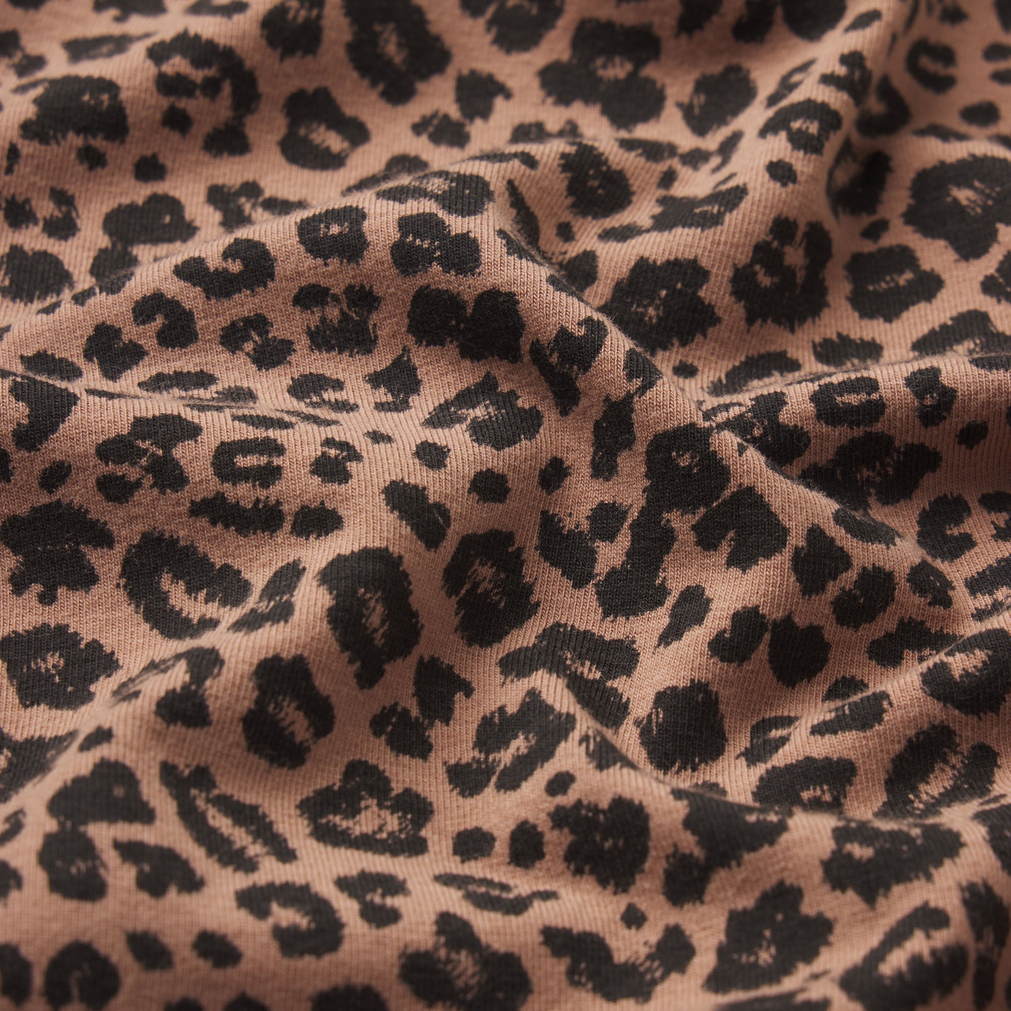 COTTON JERSEY LOOSE SHORT | SIENNA NATURAL LEOPARD