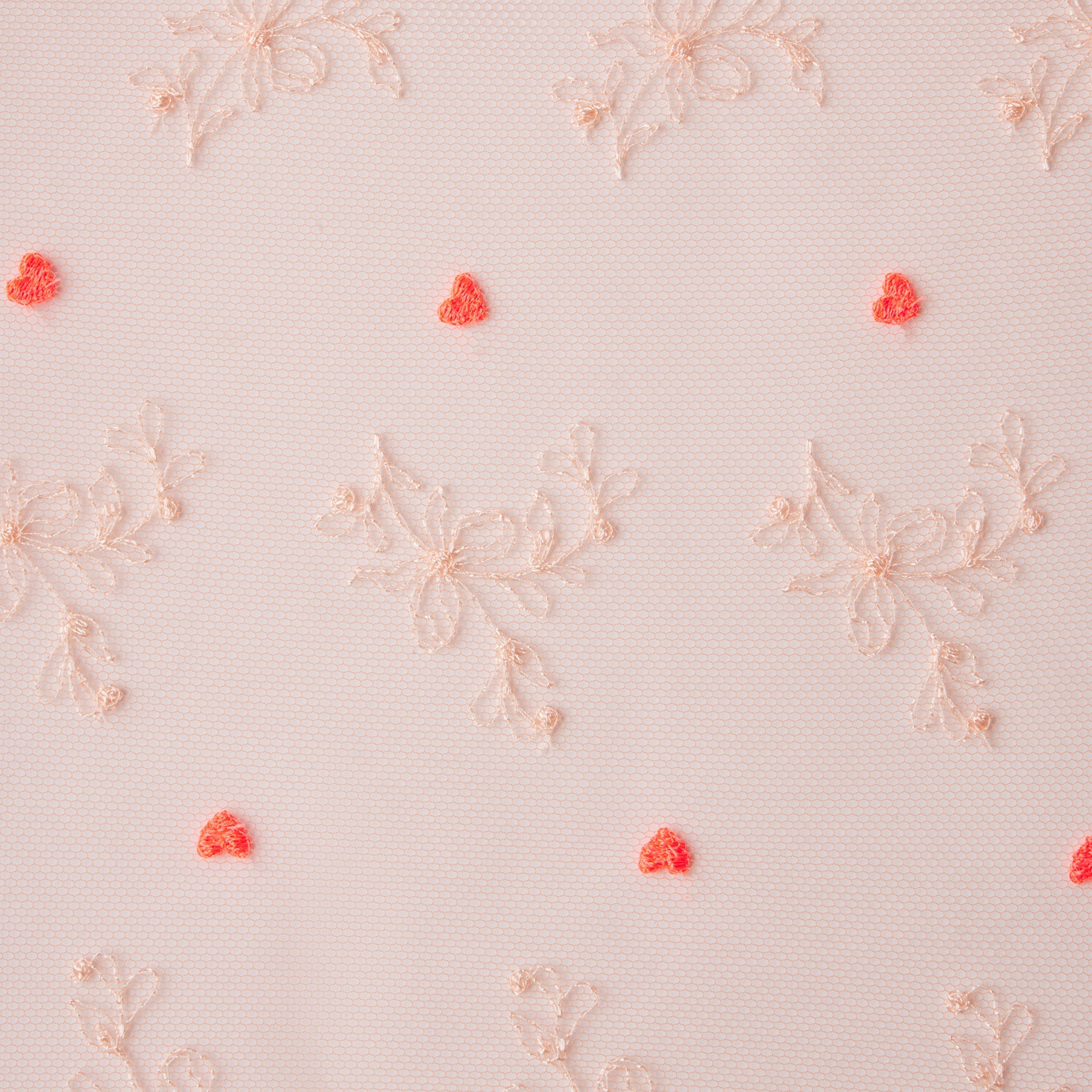 EMBROIDERED TULLE MINI SLIP DRESS AND TANGA SET | GUAVA HEART TULLE
