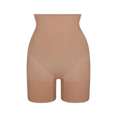 SHEER SEAMLESS HIGH-WAISTED MID THIGH SHORT | SIENNA