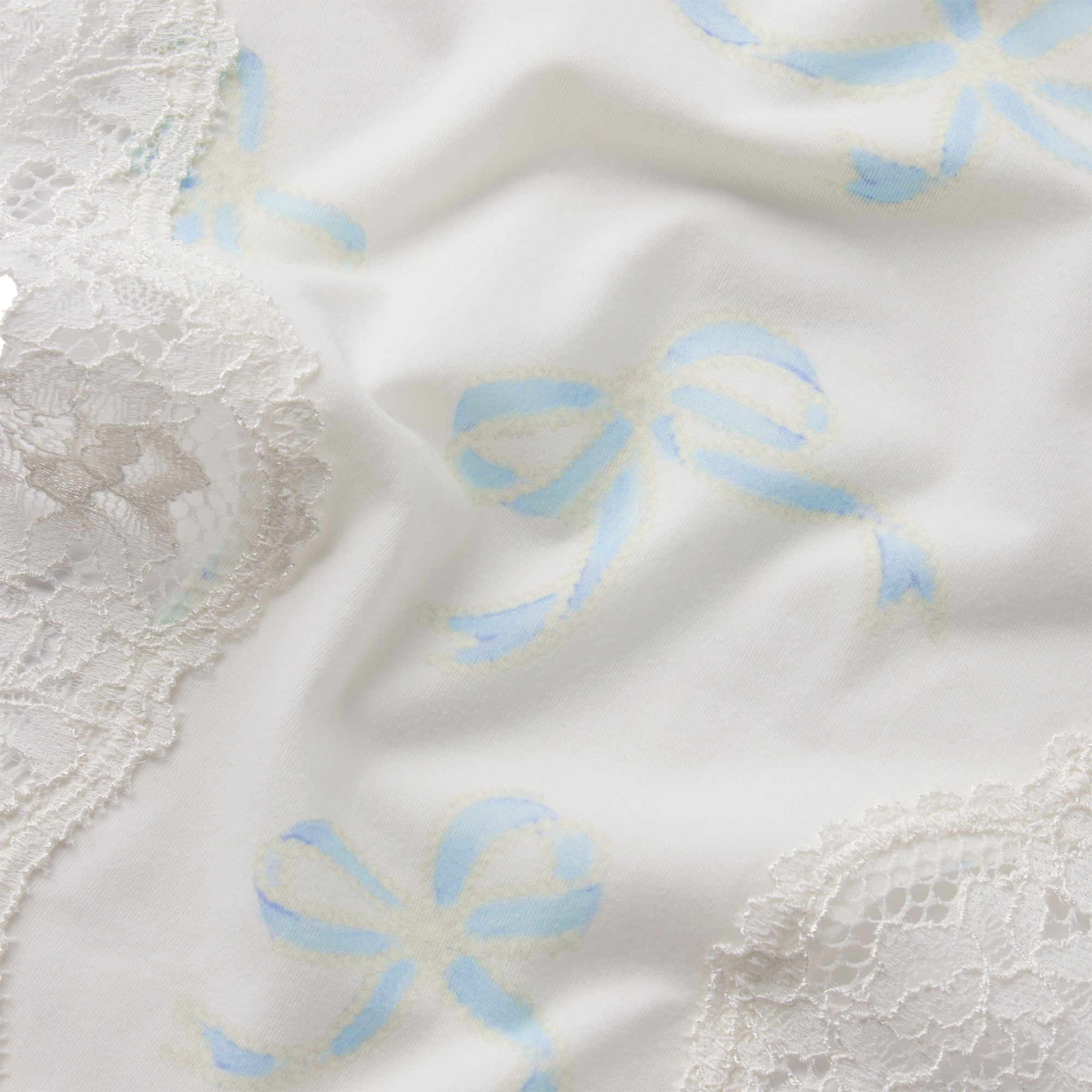 FITS EVERYBODY LACE DIPPED THONG 5-PACK | IVORY PEARL BOW MULTI