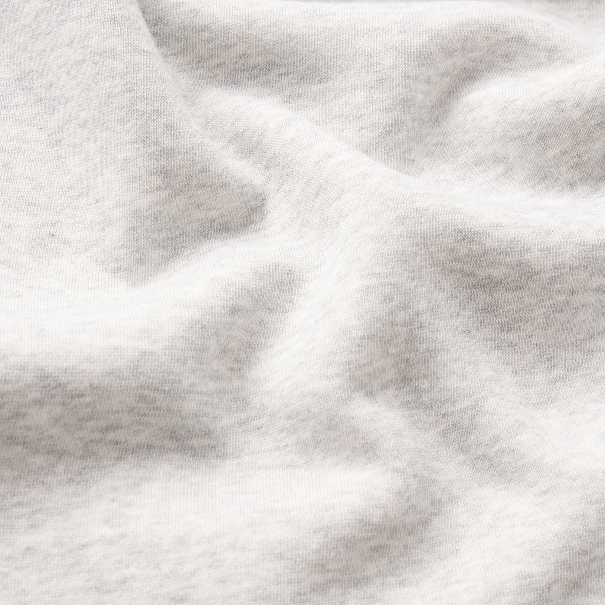 FLEECE LOUNGE MENS RELAXED ZIP UP HOODIE | LIGHT HEATHER GREY