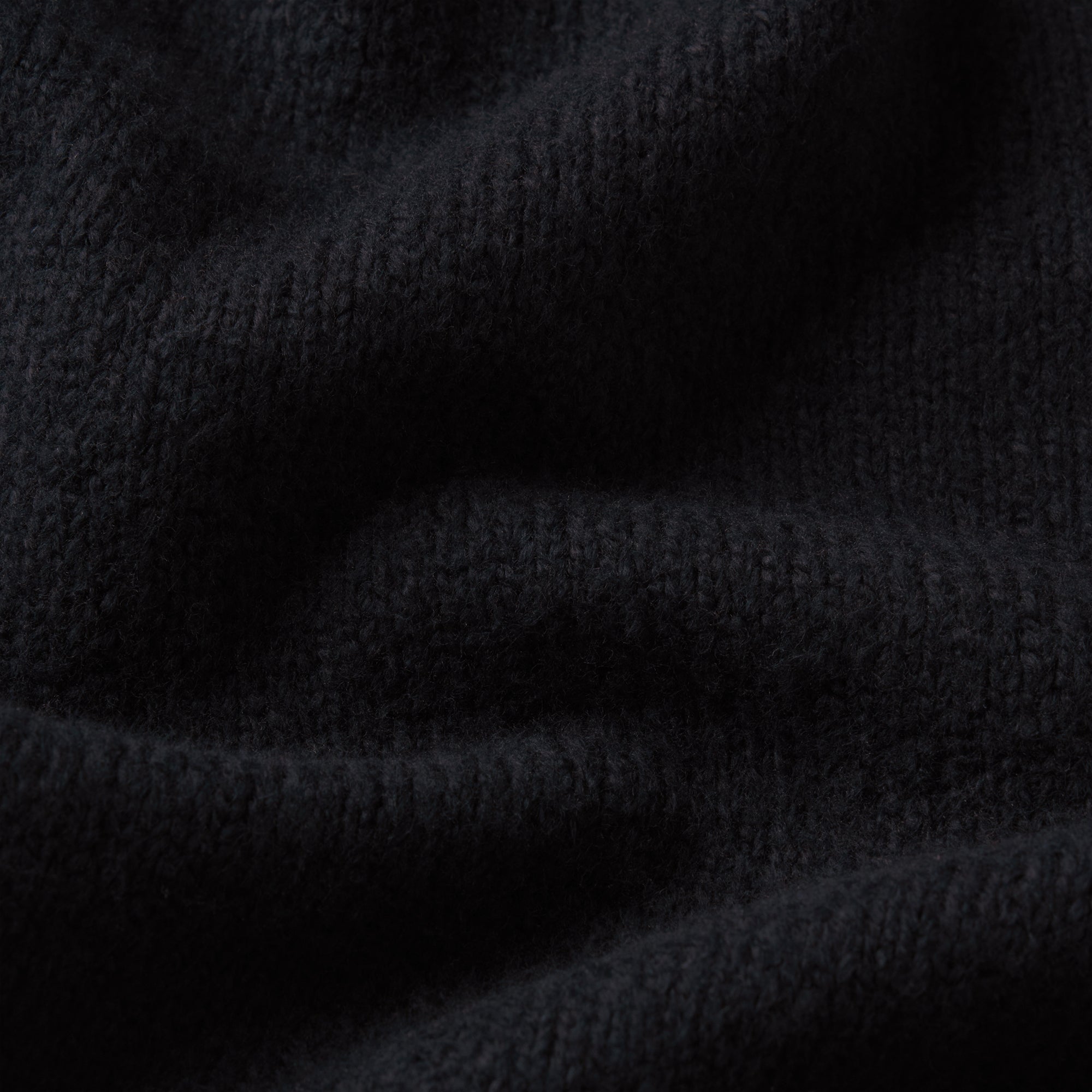 LACE KNIT LONG SLEEVE MINI DRESS | OBSIDIAN