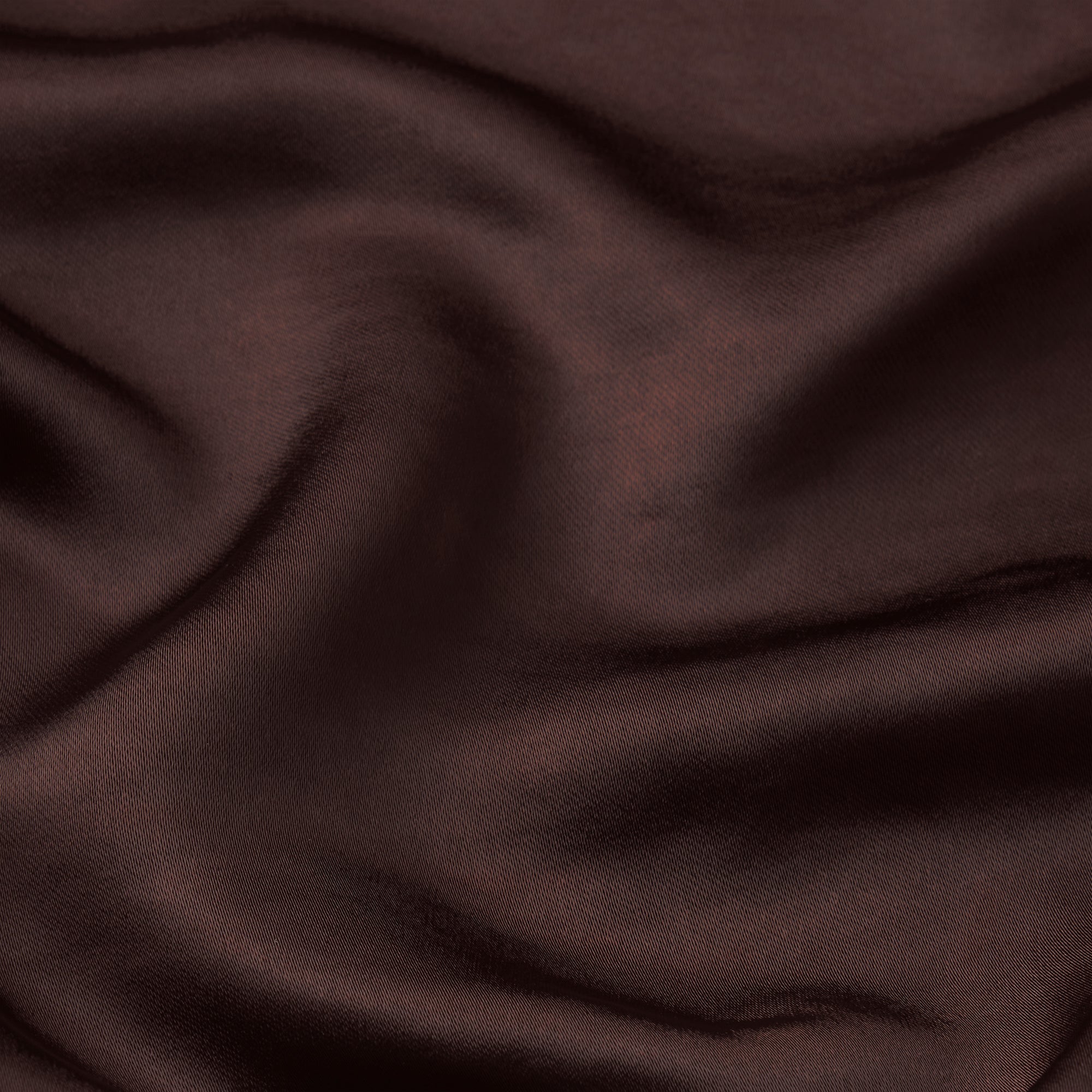 LIGHTWEIGHT SATIN OVERSIZED SHIRT | ESPRESSO
