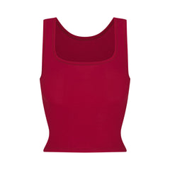 COTTON RIB TANK | BRICK