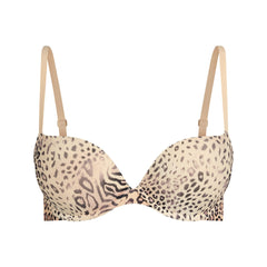 FITS EVERYBODY PUSH-UP BRA | SAND MULTI ANIMAL