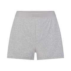 COTTON RIB LOOSE BOXER | LIGHT HEATHER GREY