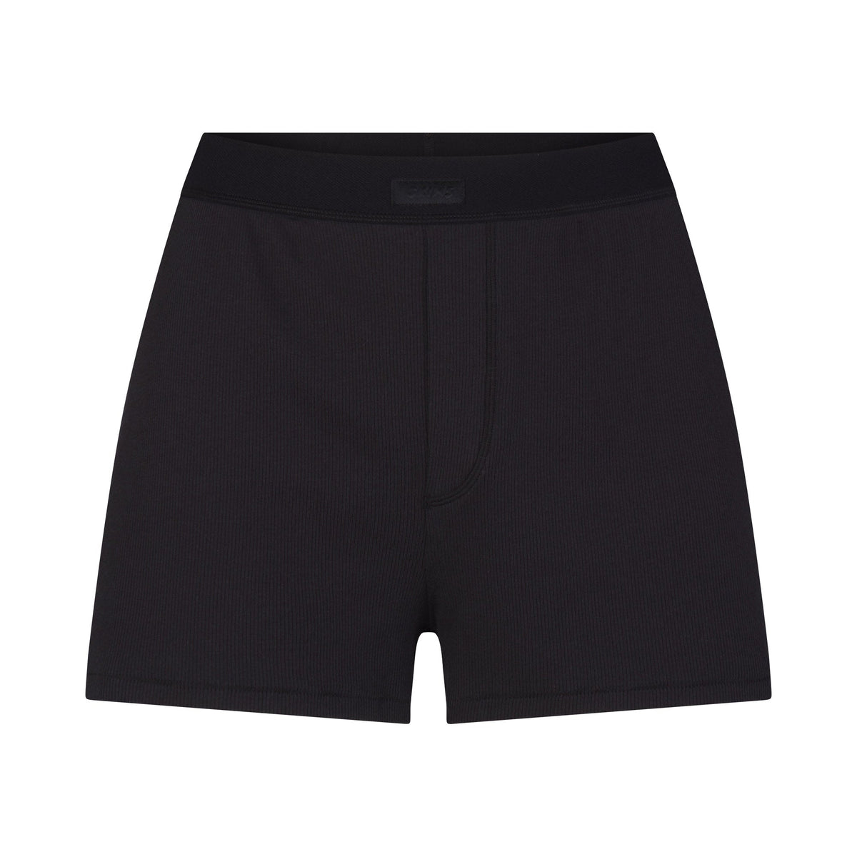 COTTON RIB LOOSE BOXER | SOOT