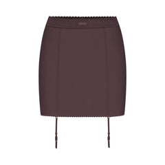 SKIMS BODY MINI GARTER SKIRT | RAISIN