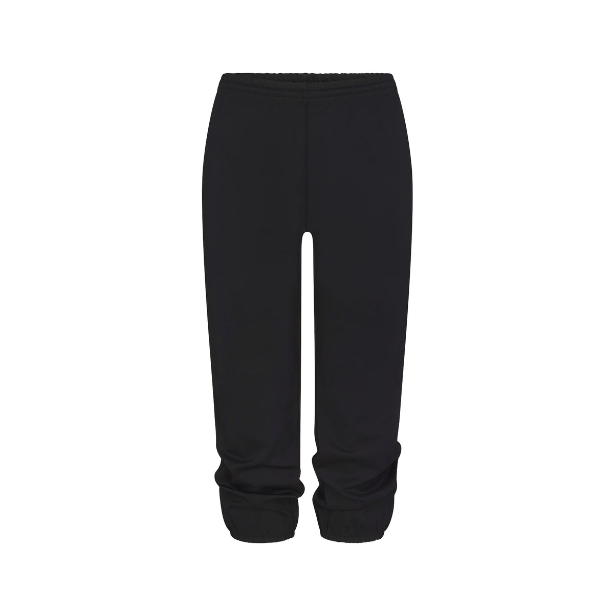 HEAVYWEIGHT CREPE CROPPED JOGGER | OBSIDIAN